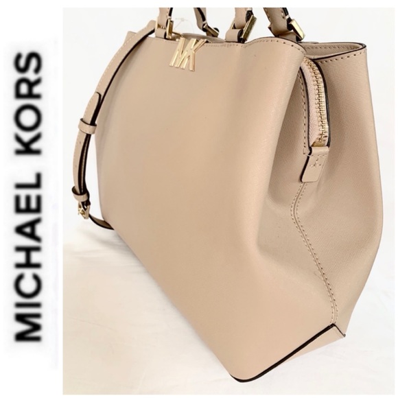 NWT authentic MK Florence leather satchel oyster - Picture 2 of 6